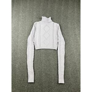 HERA COLLECTION‎ Women's Turtleneck Cable Knit Sweater Size Small